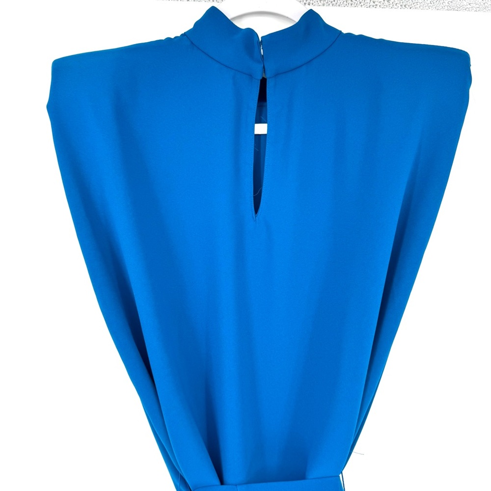 Amanda Uprichard Royal Blue Belted Mini Dress - Picture 9 of 13